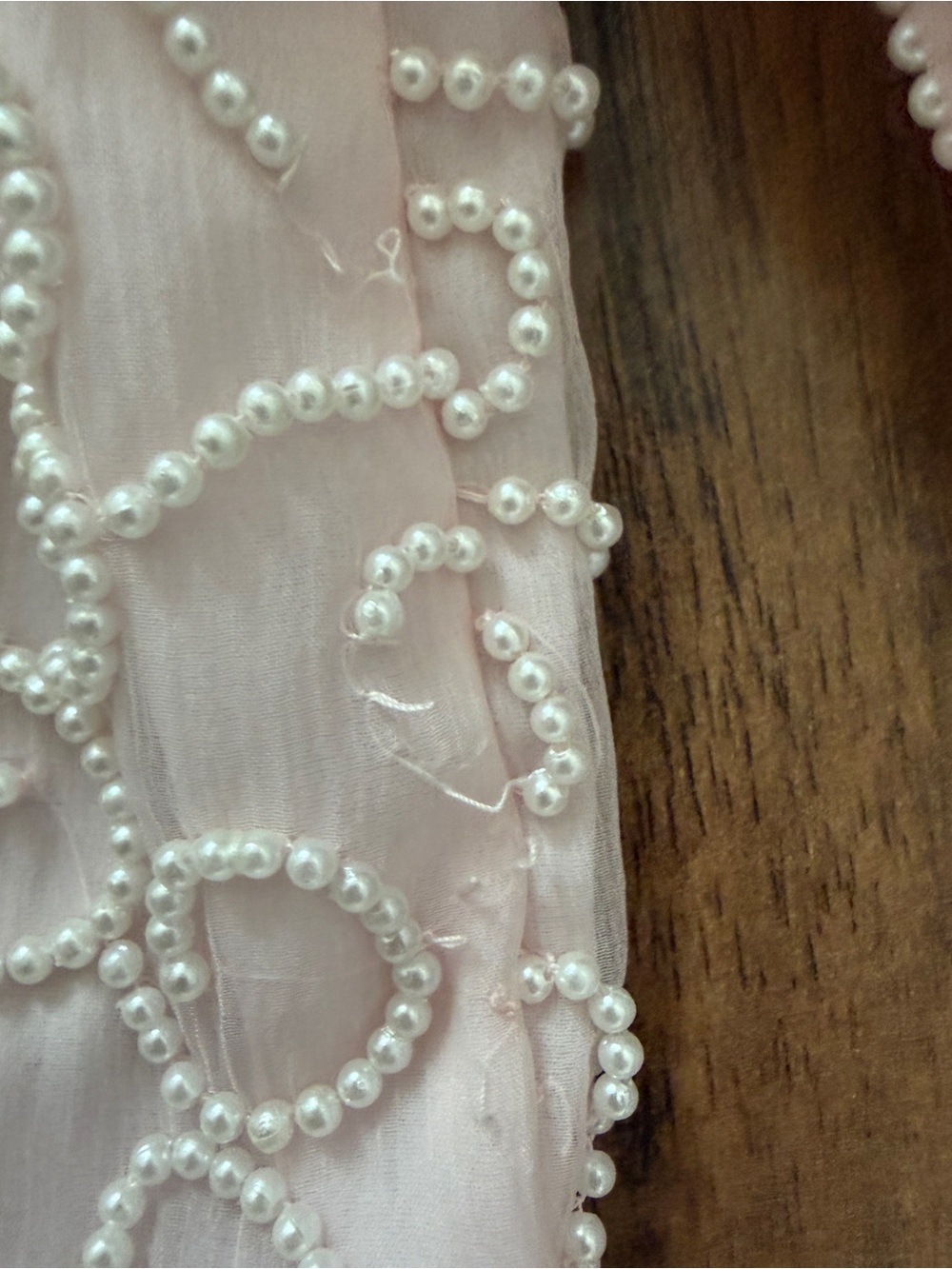 Vintage Laurence Kazar Pink Pearl Beaded Jacket - Picture 5 of 5